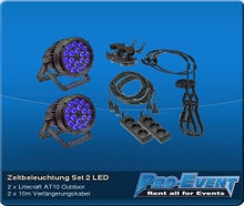 Zeltbeleuchtung Set 2 LED (je 2 Stück)