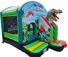 Hüpfburg Dino od. Einhorn 3x4m Top Hüpfburgen wie z.B. Lego, Superheld, Candy, Bagger, Feuerwehr, Seeräuber s.v.m.