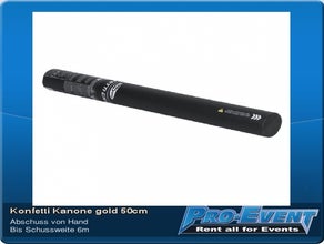 Konfetti Kanone gold 50cm