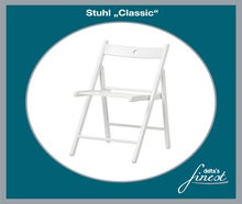 Hochzeitsstuhl // Traustuhl // weißer Klappstuhl // Stuhl - perfekt für die freie Trauung