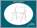 Hochzeitsstuhl // Traustuhl // weißer Klappstuhl // Stuhl - perfekt für die freie Trauung