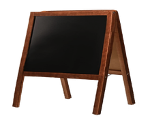 Kreidetafel Aufsteller aus Holz – beidseitig mieten
