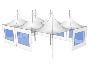Faltzelt 6 x 9m