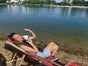 Liegestuhl / Klappstuhl / Beach rot - Galerie - Bild 4