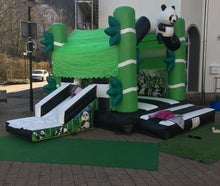 Hüpfburg Panda mit Rutsche und Sonnendach