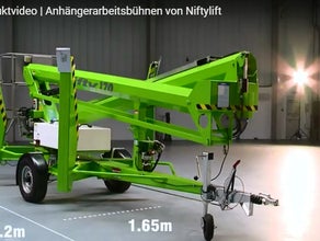 Hubsteiger Arbeitsbühne Nifty170 bis 17 Meter Fahrkorb