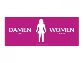 Sichtschutzplane "WC - Damen"