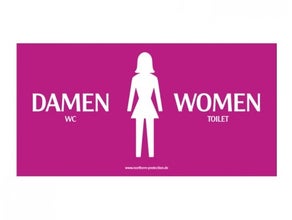 Sichtschutzplane "WC - Damen"