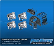 Zeltbeleuchtungsset 3 PAR 56 (je 4 Stück)