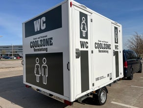 Toilettenwagen, Sanitärcontainer, Toi Toi, Dixi, Miettoilette, WC MIETEN