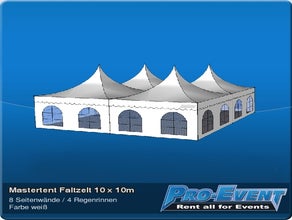 Mastertent Faltzelt 10 x 10m
