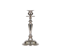 Silberleuchter 1-armig Fuß Ø 12 cm, Höhe 20 cm