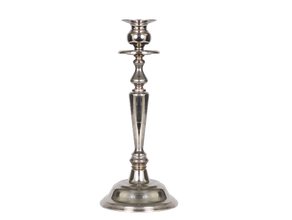 Silberleuchter 1-armig Fuß Ø 12 cm, Höhe 20 cm