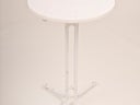 Stehtisch weiß klappbar 70cm Bistrotisch Hochtisch - Galerie - Bild 1