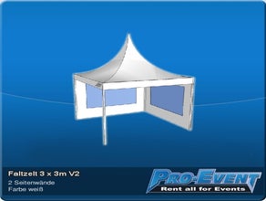 Faltzelt 3 x 3m V2