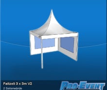 Faltzelt 3 x 3m V2