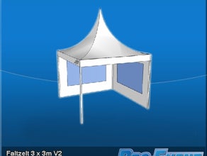 Faltzelt 3 x 3m V2