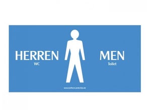 Sichtschutzplane "WC - Herren"
