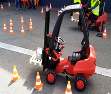 Kindergabelstapler - Parcour - Geschicklichkeit