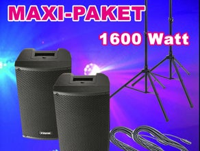 PA-Anlage, Dj-Anlage, Musikanlage, Musik Anlage 1600 Watt inkl. Lichtanlage