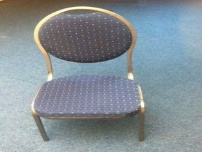 Bankettstuhl gepolstert blau