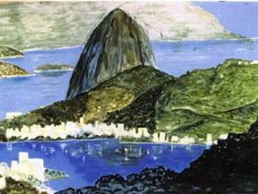 Brasilien Rio Kulisse, Rio de Janeiro, Copacabana, Zuckerhut