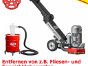 Professionelle Bodensanierungsfräse zur Entfernung von Teppich - und Fliesenkleberresten - Galerie - Bild 1