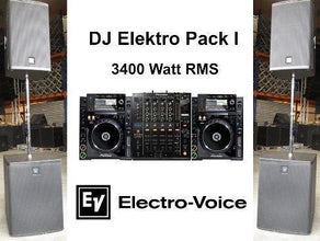 Lautsprecheranlage DJ Elektro Pack I - Komplettsystem