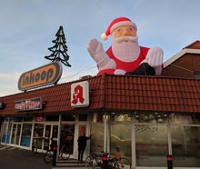Aufblasbarer Weihnachtsmann, Santa Clause, aufblasbar, XXL, Winterdekoration, Weihnachtsdekoration, Weihnachtsmann XXL
