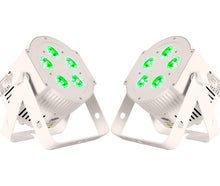 Scheinwerferset IV – 2x LED Scheinwerfer mieten (HEX LED – RGBWA+UV) LED Lichtanlage Lichttechnik Licht Partybeleuchtung Scheinwerfer