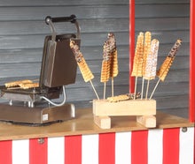 Waffeleisen für 4 Waffeln am Stiel (inkl. 300 Stäben)