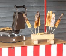 Waffeleisen für 4 Waffeln am Stiel (inkl. 300 Stäben)