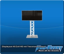 Displayset 40 Zoll HD mit Traversenstempel