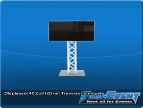 Displayset 40 Zoll HD mit Traversenstempel