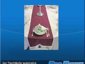 2er Tischläufer aubergine