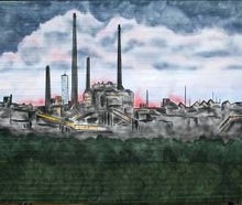 Ruhgebiet, Industrie - Kulisse, Ruhrpott, Fabrik