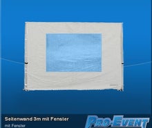 Seitenwand 3m mit Fenster