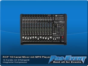 RCF 16 Kanal Mixer mit MP3 Player