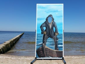 Fotowand Fischer - Selfie Wand, Maritime Dekoration