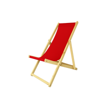 Strandstuhl Rot mieten – Mietstuhl, Eventstuhl, Veranstaltungsstuhl, Sitzmöbel