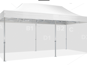 Duratent Faltzelt 4 x 6m