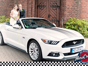 Ford Mustang GT Cabrio als Hochzeitsfahrzeug