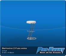 Barhocker Z-Fuss weiss