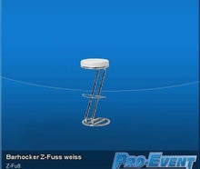 Barhocker Z-Fuss weiss