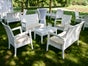 Rattan Couchtisch / outdoor Loungetisch EDEN T weiß - Galerie - Bild 2
