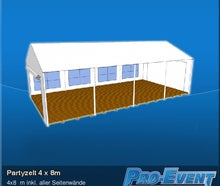 Partyzelt 4 x 8m