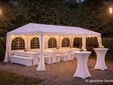 Partyzelt 3 x 6 m. mit 4 Seitenteilen und Fenstern mit Platz für bis zu 36 Personen - Galerie - Bild 1