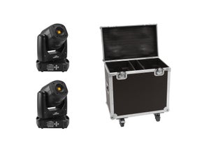 2 x Moving Head Eurolite TMH S90 COB (LED) im Case