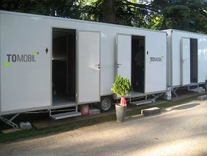 Toilettenwagen/-container groß Vereins-/ Musikfest, Großveranstaltung im schicken Design