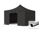 Partyzelt / Pavillon / Klappzelt 4x4m weiß / schwarz - Galerie - Bild 1